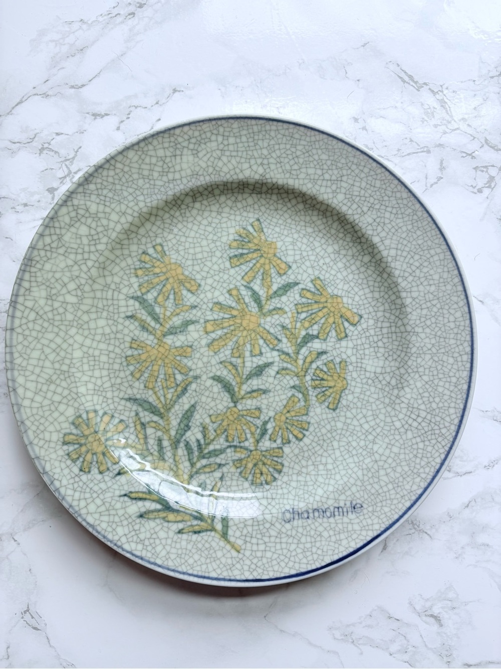 RARE Chamomile April Cornell cottagecore glazed Plate